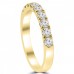 0.72ct Ladies Round Cut Diamond Wedding Band in 14 kt Yellow Gold